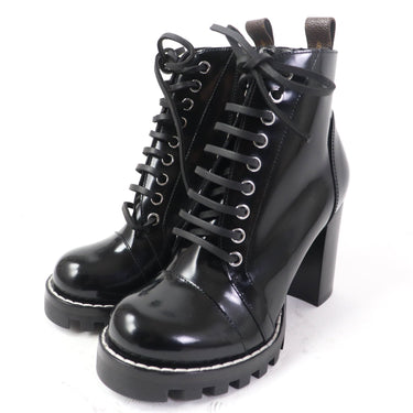 LOUIS VUITTON short boots Main: Patent black Star Trail Line Women 36 Used Authentic